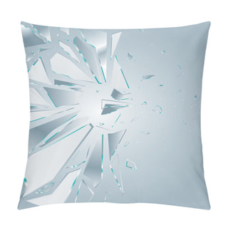 Personality  Broken Glass White 1 Pillow Covers