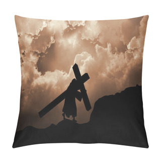 Personality  Jesus Carries Cross Pillow Covers