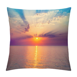 Personality Sea Sunrise Pillow Covers