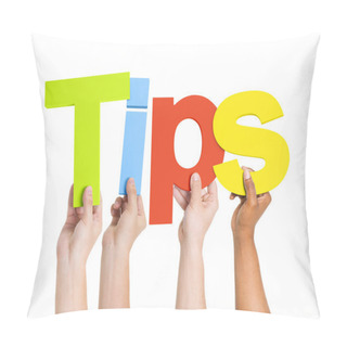 Personality  Arms Raised Holding Word Tips Pillow Covers