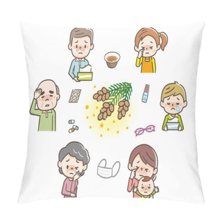 Personality  People Suffering From Hay Fever Pillow Covers