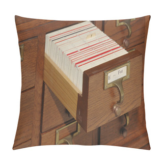 Personality  Card Catalog File Drawer Pillow Covers