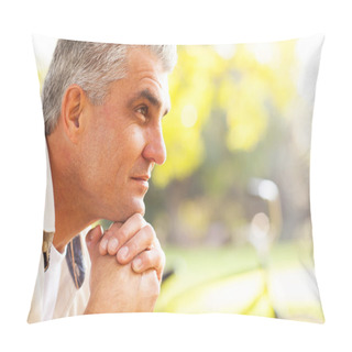 Personality  Thoughtful Middle Aged Man Pillow Covers