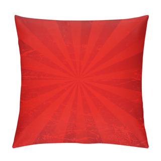 Personality  Retro Rays Background With Scratches. Vector Vintage Old Fashioned Template  Pillow Covers