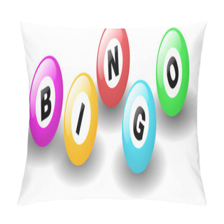 Personality  Illustration Of Balls For Game In Bingo Pillow Covers