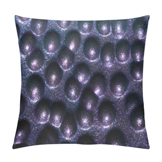 Personality  A Alien Trypophobia Holes In A Shiny Sci-fi Close Up Background Pillow Covers