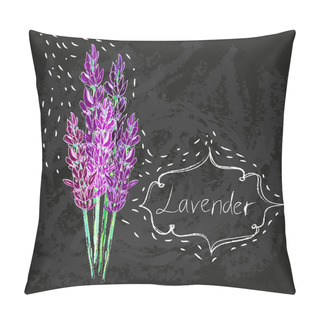 Personality  Vector Watercolor Lavender Delicate Bunch Pillow Covers