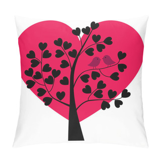 Personality  Pair Of Lovebirds On Tree Branch Pillow Covers