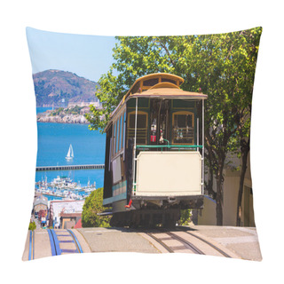 Personality  San Francisco Hyde Street Cable Car California Pillow Covers
