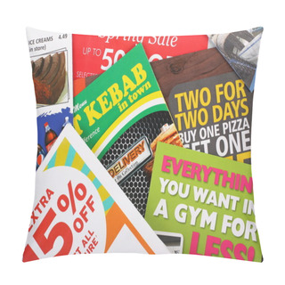 Personality  Junk Mail Flyers Pillow Covers