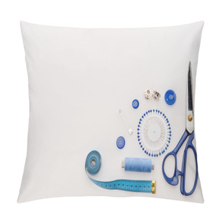 Personality  Workshop With Needlework Details And Tools Pillow Covers