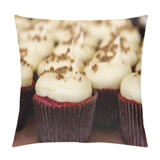 Personality  Assorted Cupcakes On Display Pillow Covers