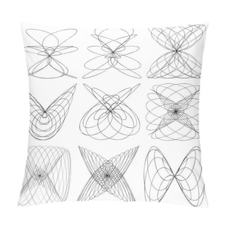 Personality  Abstract Knot Design Element. Random Intersecting Lines Doodle, Scribble Illustration  Stock Vector Illustration, Clip-art Graphics. Pillow Covers