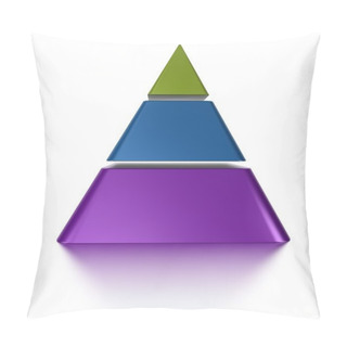 Personality  Sliced Pyramid Chart 3 Levels Pillow Covers