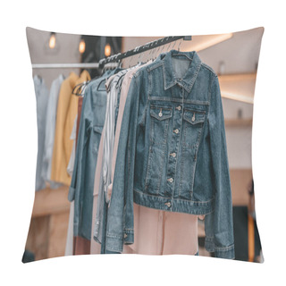 Personality  Stylish Clothes On Hangers Pillow Covers