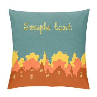 Personality  Colorful Town Pillow Covers