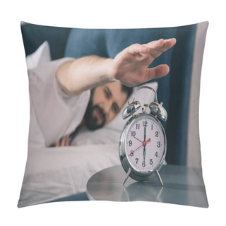 Personality  Young Man Waking Up  Pillow Covers