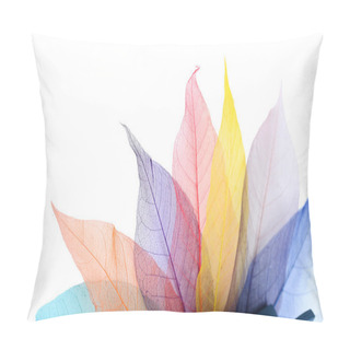 Personality  Leaves On White Background Pillow Covers
