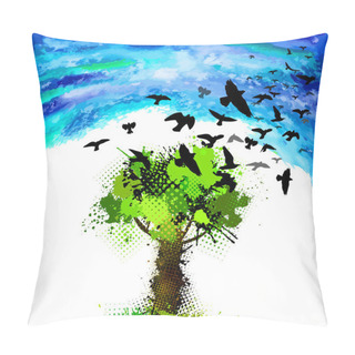 Personality  Flying Birds Flock Pillow Covers