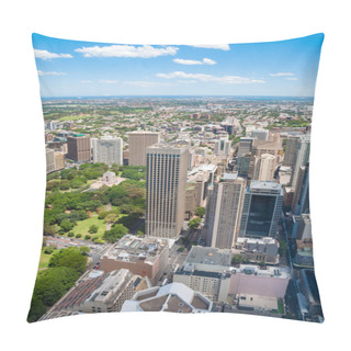 Personality  Aerial View On Sydney Skyscrapers With City Sprawl Pillow Covers