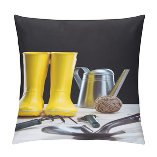Personality  Rubber Boots And Garden Tools  Pillow Covers