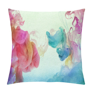 Personality  Acrylic Colors In Water. Abstract Textured Background. Pillow Covers