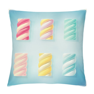 Personality  Olorful Twisted Marshmallows Pillow Covers