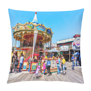 Personality  Pier 39 At Fisherman's Wharf In San Francisco Pillow Covers