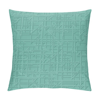 Personality  Elegant Teal Pattern 4 Pillow Covers
