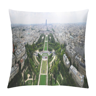 Personality  Panorama With Eiffel Tower, South-east Pillow Covers