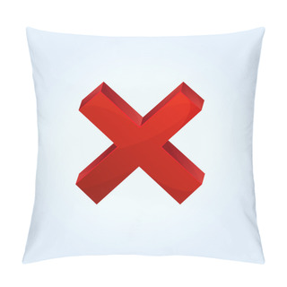 Personality  Vector Red Cross Icon Pillow Covers