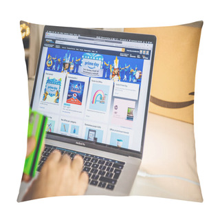 Personality  Amazon Prime Day Man Shopping On Laptop Deals Pillow Covers