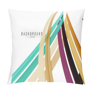 Personality  Color Stripes And Lines, Geometric Abstract Background Pillow Covers