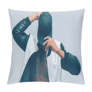 Personality  Afro American Urban Guy Rapper Culture Lifestyle Pillow Covers