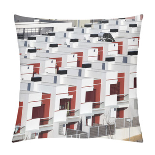 Personality  Residential Houses In A Urbanization In Spain Pillow Covers