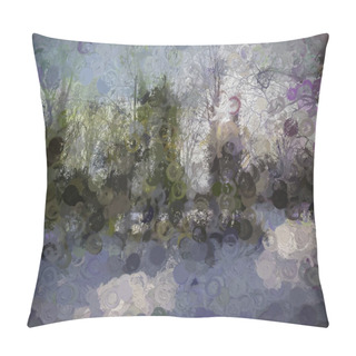 Personality  Digital Illustration Abstract Trees Branches Background Pillow Covers