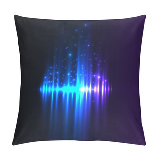 Personality  Blue Aurora Borealis Background Pillow Covers