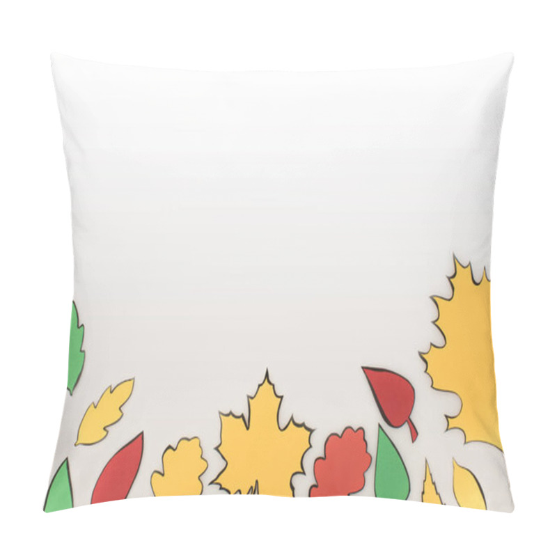 Personality  composition of drawn autumnal leaves pillow covers