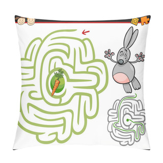 Personality  Cartoon Maze Or Labyrinth Game Pillow Covers