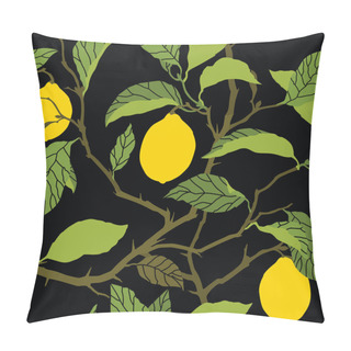 Personality  Pattern With Lemon Tree Ornament Pillow Covers
