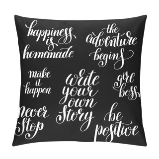Personality  Write Your Own Story Handwritten Positive Inspirational Quote Pillow Covers
