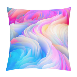 Personality Color Storm Series. 3D Rendering Of Abstract Saturated Foam To Serve As Wallpaper Or Background On The Subject Of Art And Design Pillow Covers