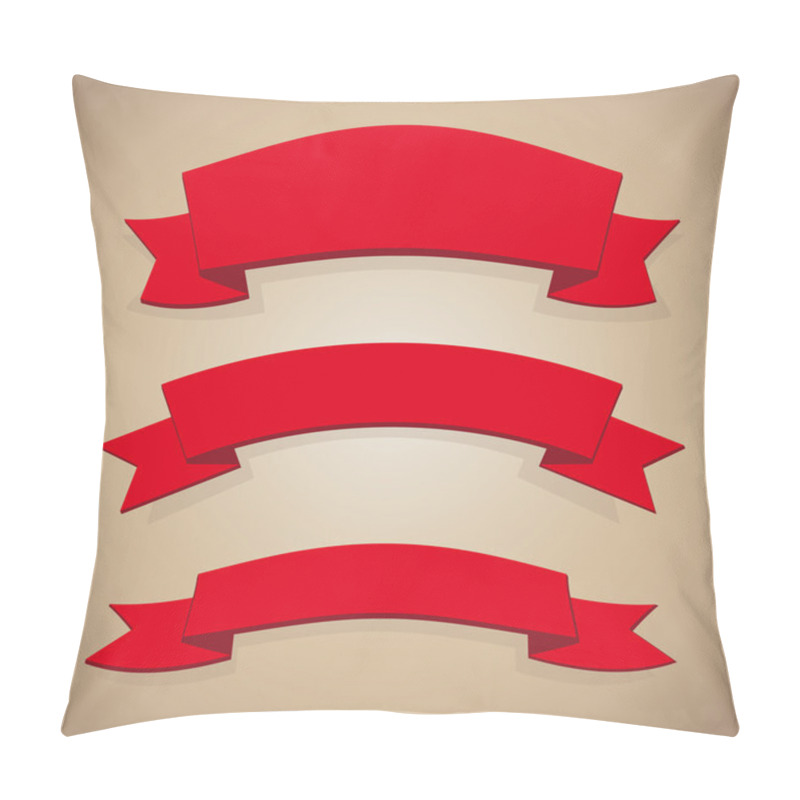 Personality  Red Ribbon Set Pillow Covers