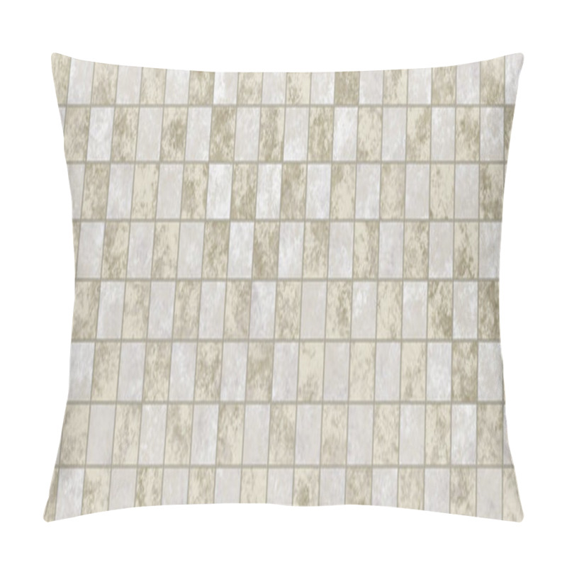 Personality  abstract background illustration, vintage checkered marble floor texture pillow covers