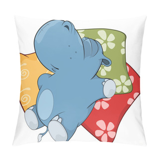 Personality  Sleeping Hippopotamus Pillow Covers