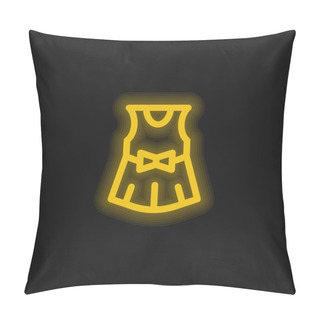 Personality  Baby Dress Yellow Glowing Neon Icon Pillow Covers