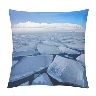 Personality  Ice In Ocean. Iceberg Twilight In North Pole. Beautiful Landscape. Night Ocean With Ice. Clear Blue Sky. Land Of Ice. Winter Arctic. White Snowy Mountain, Blue Glacier Svalbard, Norway.  Pillow Covers