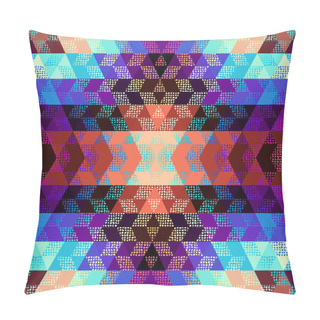 Personality  Seamless Vector Pattern Background Of A Triangles. Pillow Covers