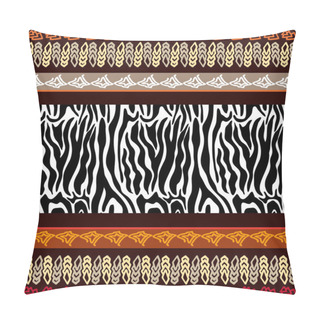 Personality  Seamless Ethnic Border Pillow Covers