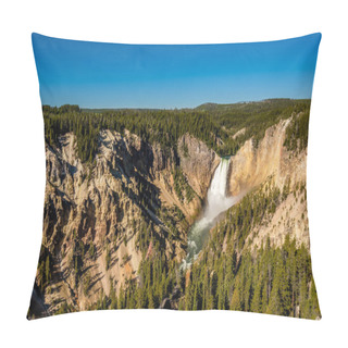 Personality  Lower Falls Waterfall In Grand Canyon  Pillow Covers